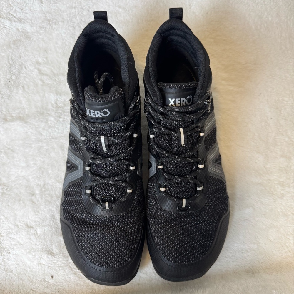Xero’s Waterproof Mid Hiking Boot Barefoot Trail Men’s size 11 Black